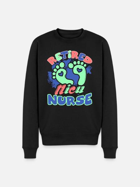 Retired Nicu Nurse - Men's Premium Organic Jumper - black