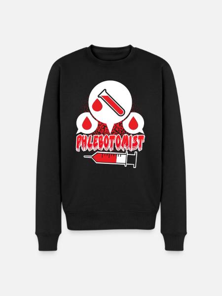 I am A Phlebotomist - Men's Premium Organic Jumper - black