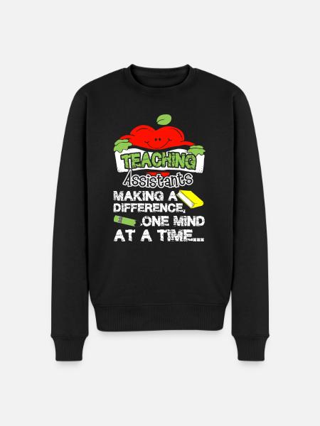 Teacher Assistant Making A Difference - Men's Premium Organic Jumper - black