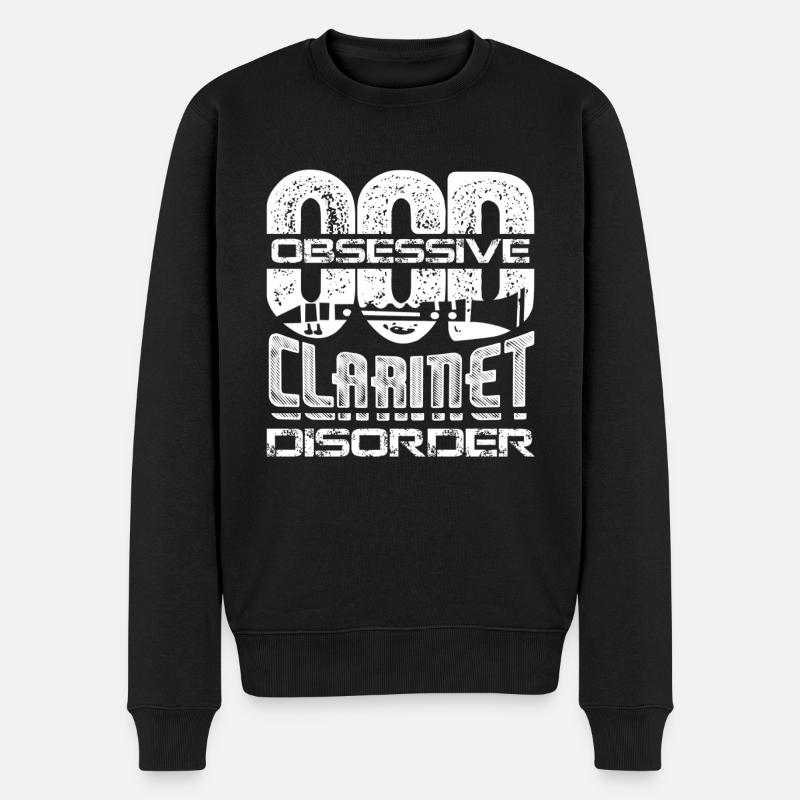 Obsessive Clarinet Disorder - Men's Premium Organic Jumper - black