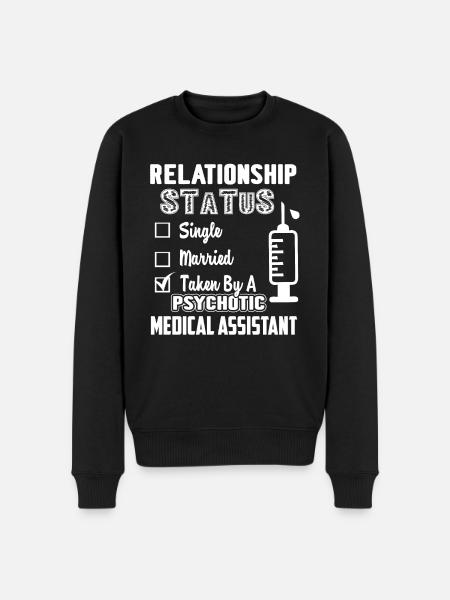Medical Assistant Relationship - Men's Premium Organic Jumper - black