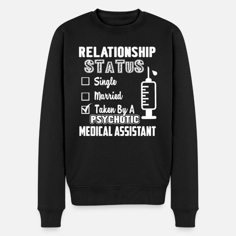 Medical Assistant Relationship - Men's Premium Organic Jumper - black