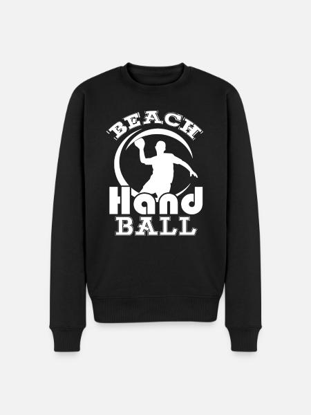 Funny Beach Handball - Men's Premium Organic Jumper - black