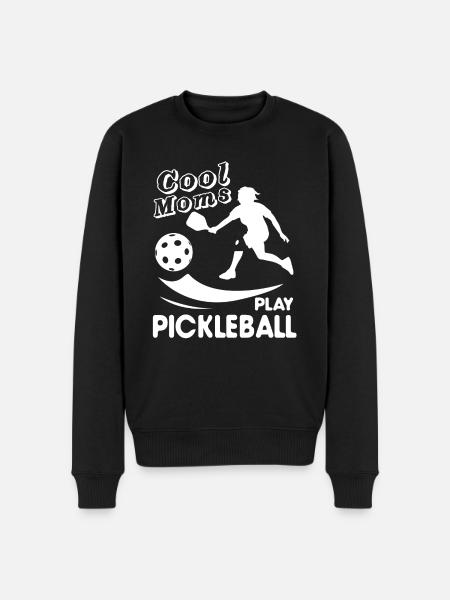 Pickleball Cool Moms Play Pickleball - Men's Premium Organic Jumper - black