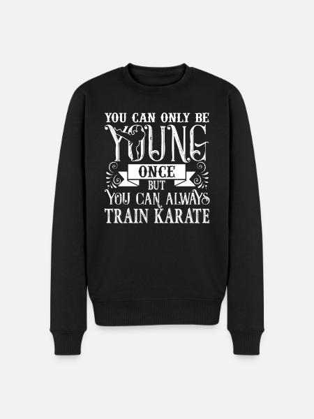 Karate Always Train Karate - Men's Premium Organic Jumper - black