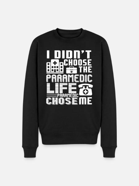 Paramedic Life Chose Me - Men's Premium Organic Jumper - black