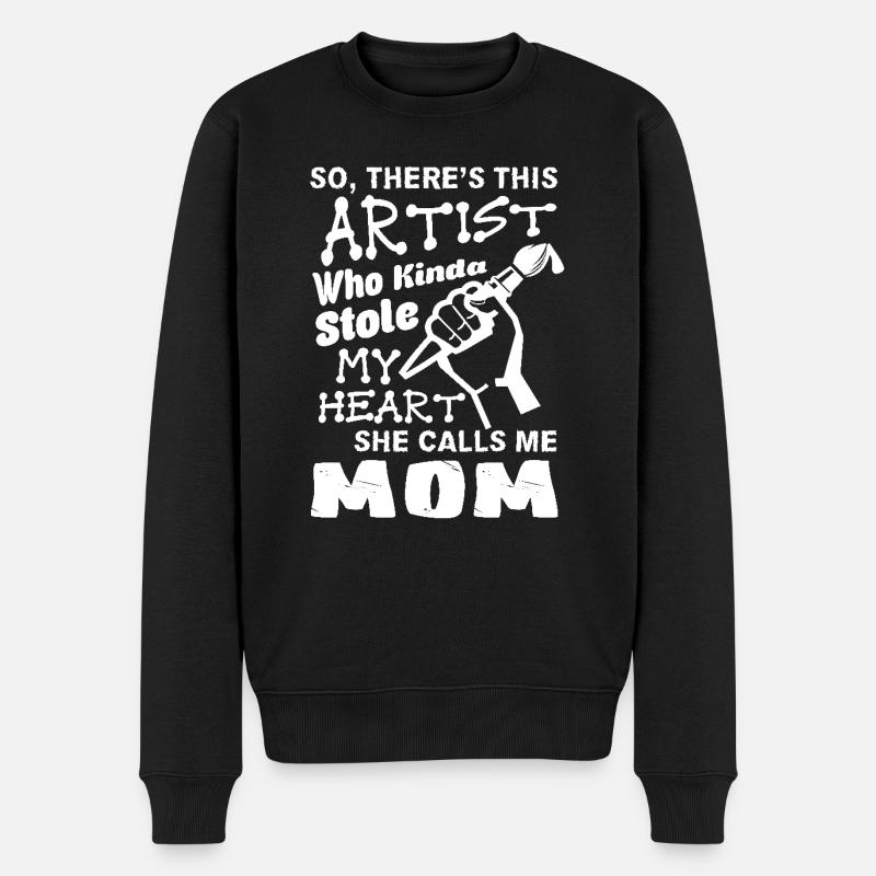 Awesome Artist Mom - Men's Premium Organic Jumper - black