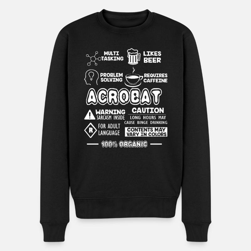 Acrobat Acrobat Job - Men's Premium Organic Jumper - black