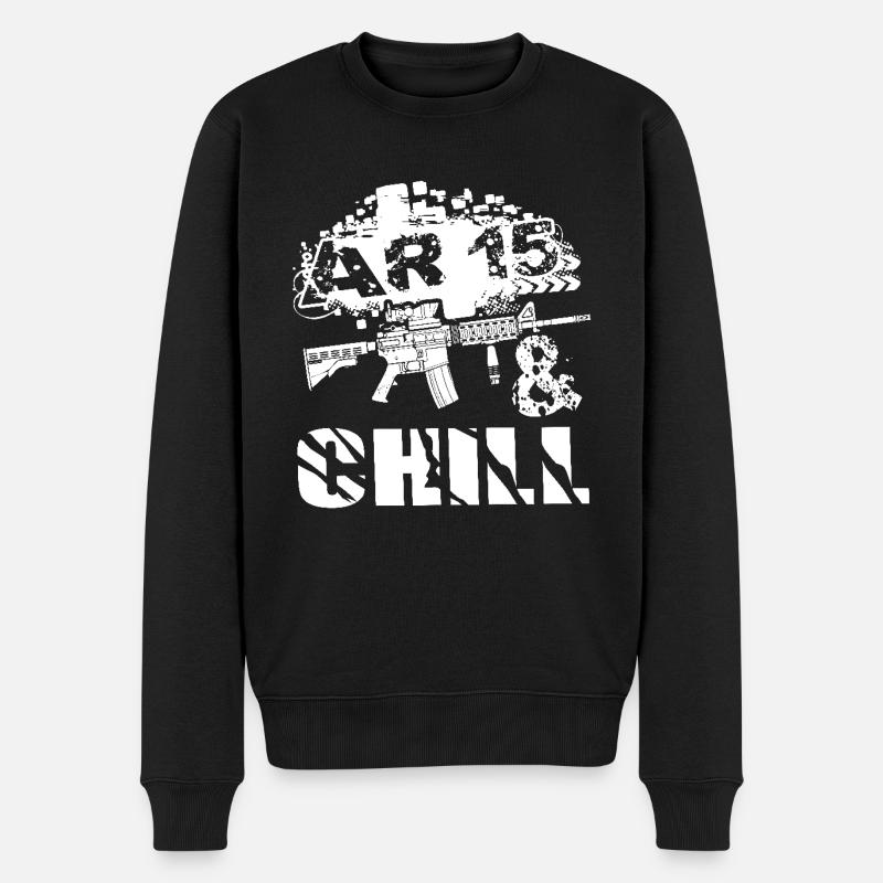 AR 15 Chill - Men's Premium Organic Jumper - black
