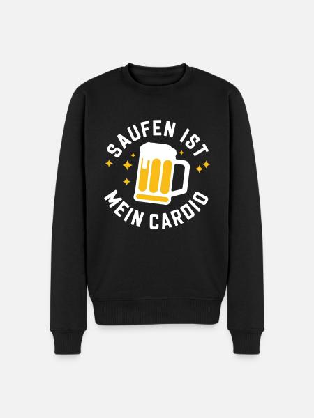 Drinking is my cardio - Men's Premium Organic Jumper - black