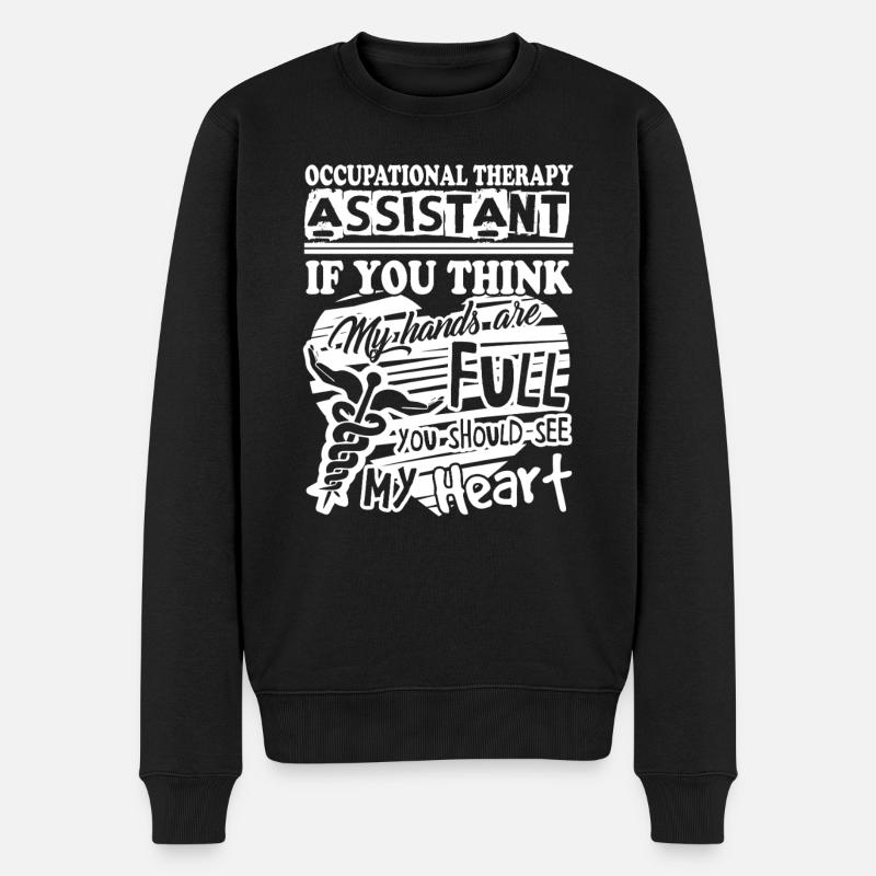 Assistant Occupational Therapist - Men's Premium Organic Jumper - black