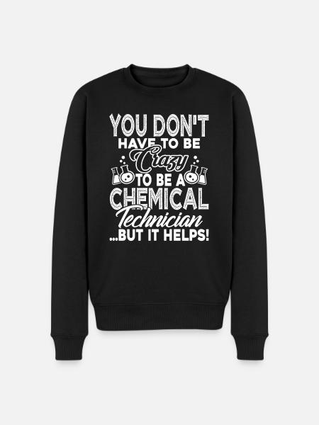Chemical Technician Crazy Chemical Technician - Men's Premium Organic Jumper - black