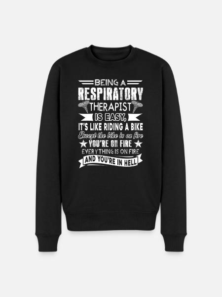 Being A Therapist Is Easy - Men's Premium Organic Jumper - black