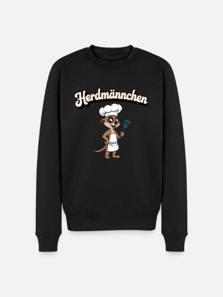Herdmännchen Erdmännchen Wortwitz Koch - Men's Premium Organic Jumper - black