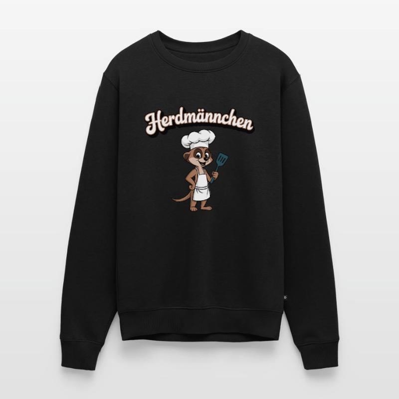 Herdmännchen Erdmännchen Wortwitz Koch Männer Premium Bio Pullover