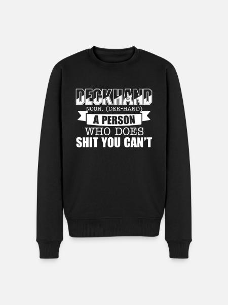 Deckhand Deckhand Definition - Men's Premium Organic Jumper - black
