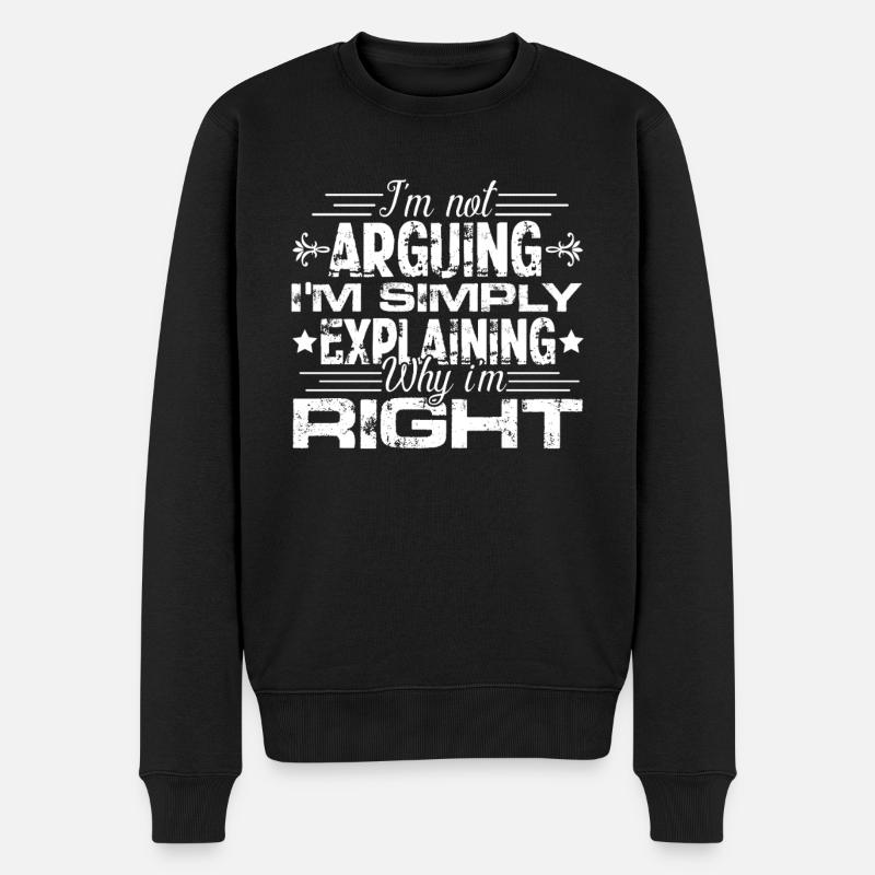 Debating Funny Debating - Men's Premium Organic Jumper - black