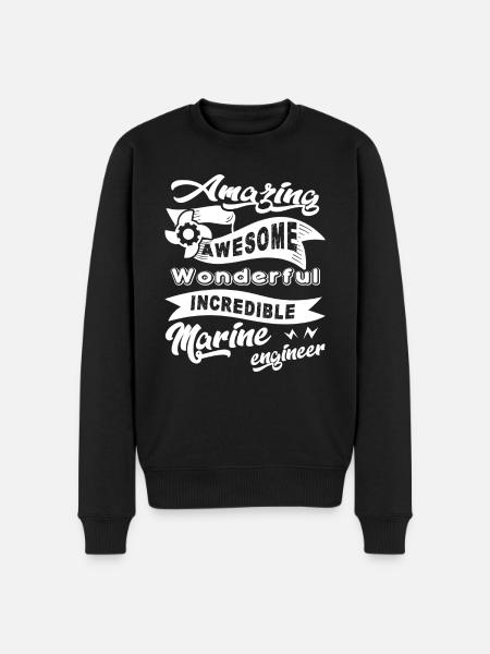 Marine Engineer Amazing Marine Engineer - Men's Premium Organic Jumper - black