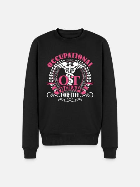 Occupational Therapy For Life - Men's Premium Organic Jumper - black