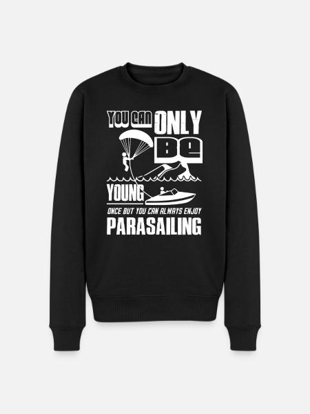 You Can Always Enjoy Parasailing - Men's Premium Organic Jumper - black
