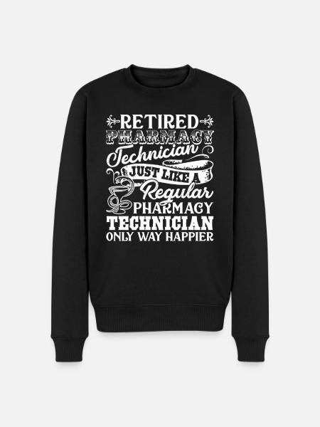 Pharmacy Technician Retired Pharmacy Technician - Men's Premium Organic Jumper - black