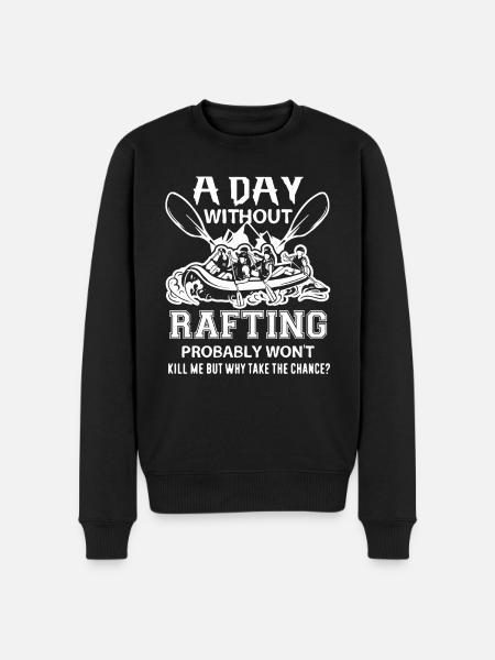 Rafting A Day Without Rafting - Men's Premium Organic Jumper - black