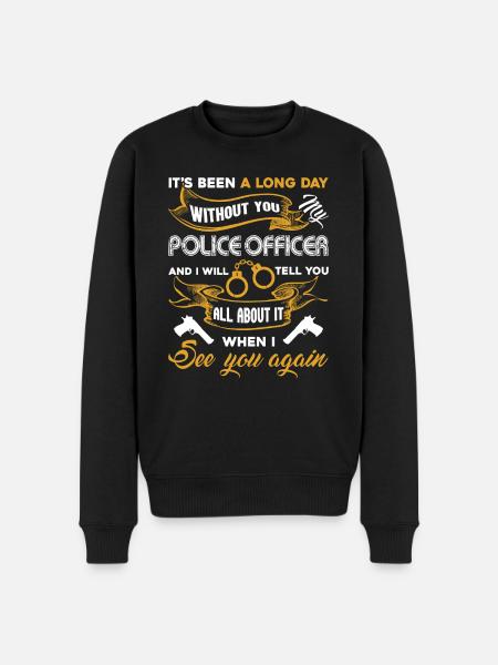 Funny Police Officer Tee - Men's Premium Organic Jumper - black