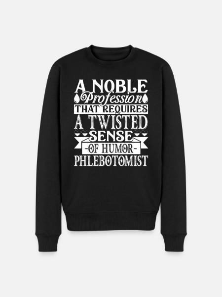 A Noble Profession Phlebotomist - Men's Premium Organic Jumper - black