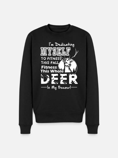 Deer Hunting Funny Deer Hunting - Men's Premium Organic Jumper - black