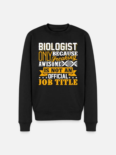 Biologist Biologist Job Title - Men's Premium Organic Jumper - black