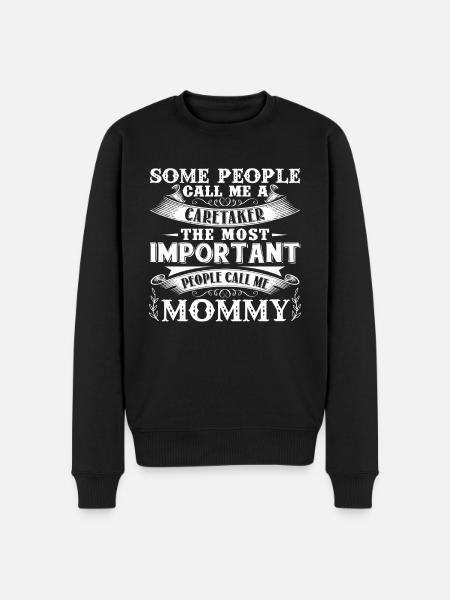 Caretaker Mommy - Men's Premium Organic Jumper - black