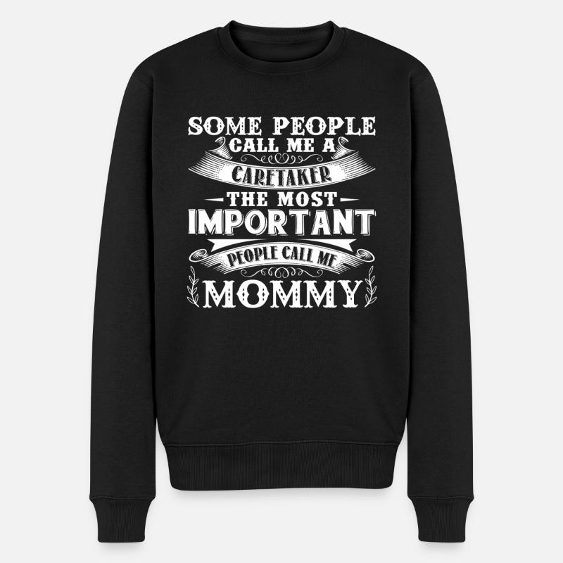 Caretaker Mommy - Men's Premium Organic Jumper - black