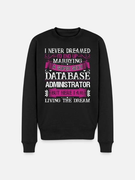 Marry A Database Administrator - Men's Premium Organic Jumper - black