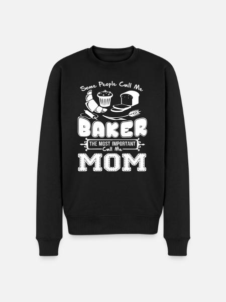 Baker Baker Mom - Men's Premium Organic Jumper - black