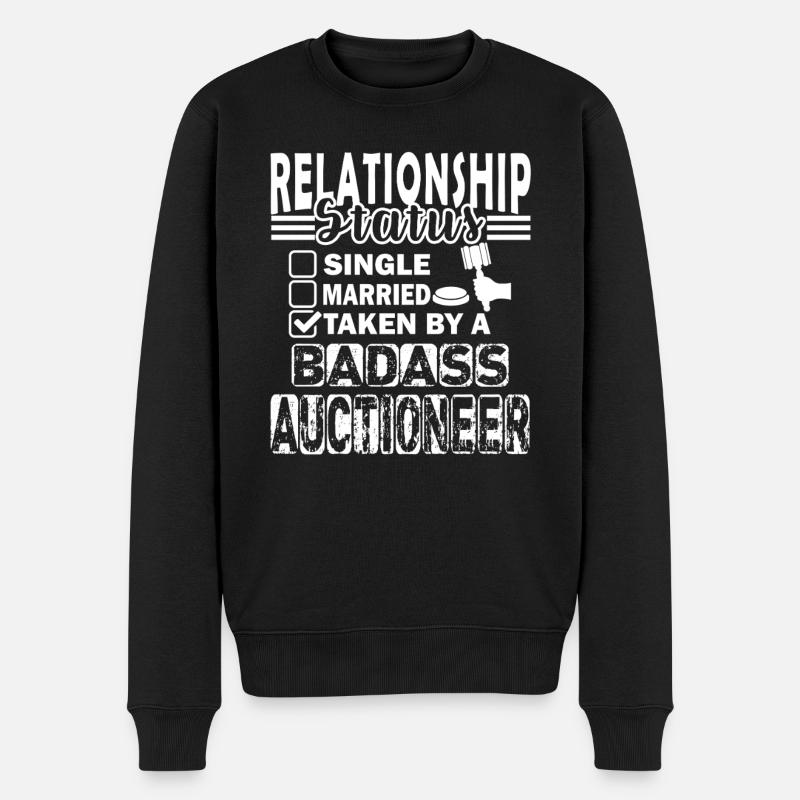 Auctioneer Relationship Status - Men's Premium Organic Jumper - black