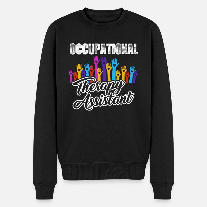 Occupational Therapy Assistant - Men's Premium Organic Jumper - black
