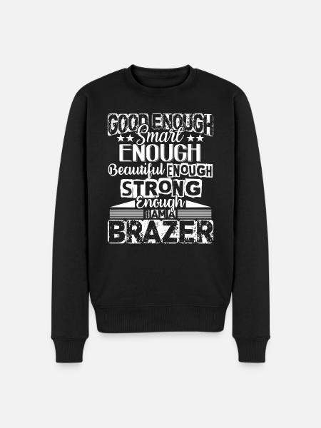 Brazer Strong Brazer - Men's Premium Organic Jumper - black