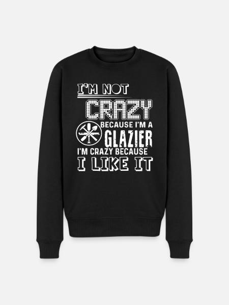 Glazier Crazy Glazier - Men's Premium Organic Jumper - black