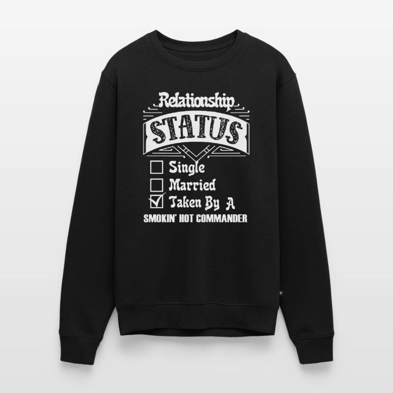 Commander Commander Relationship Status Men's Premium Organic Jumper