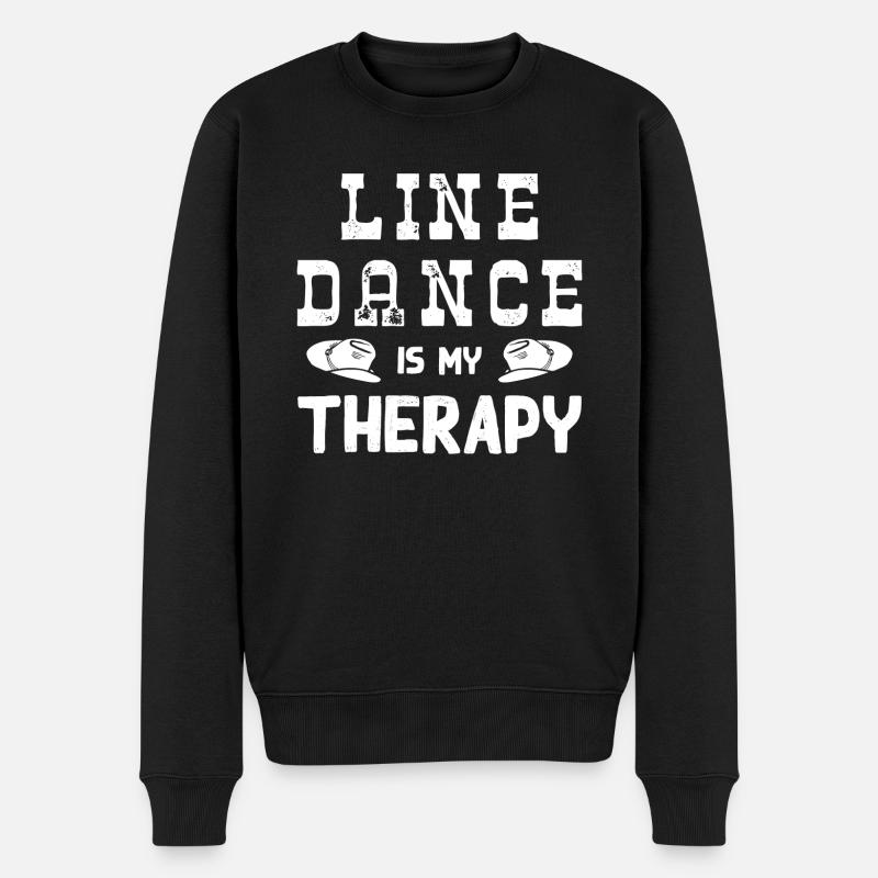 Line Dance Linedance Geschenk - Männer Premium Bio Pullover - Schwarz