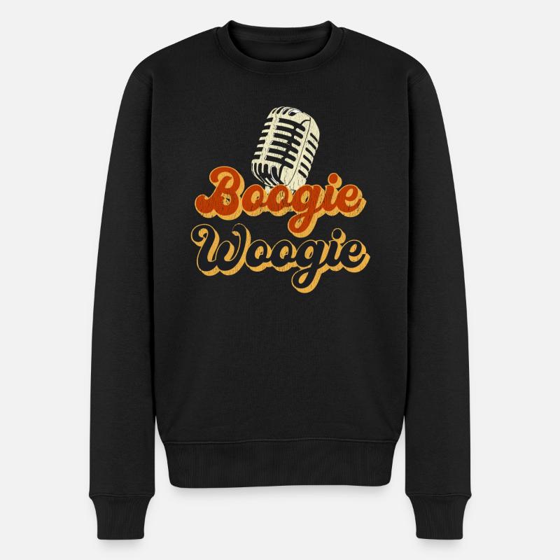 Boogie Woogie cadeau micro vintage - Pull Premium bio Homme - noir