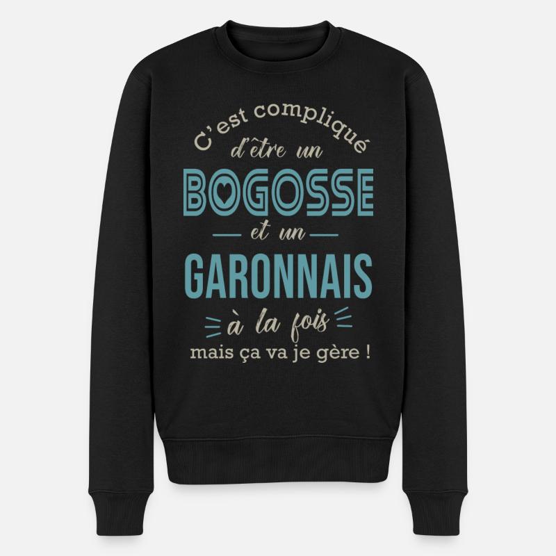 Garonnais cadeau Garonne - Pull Premium bio Homme - noir