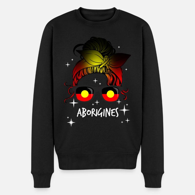Aborigènes - Pull Premium bio Homme - noir