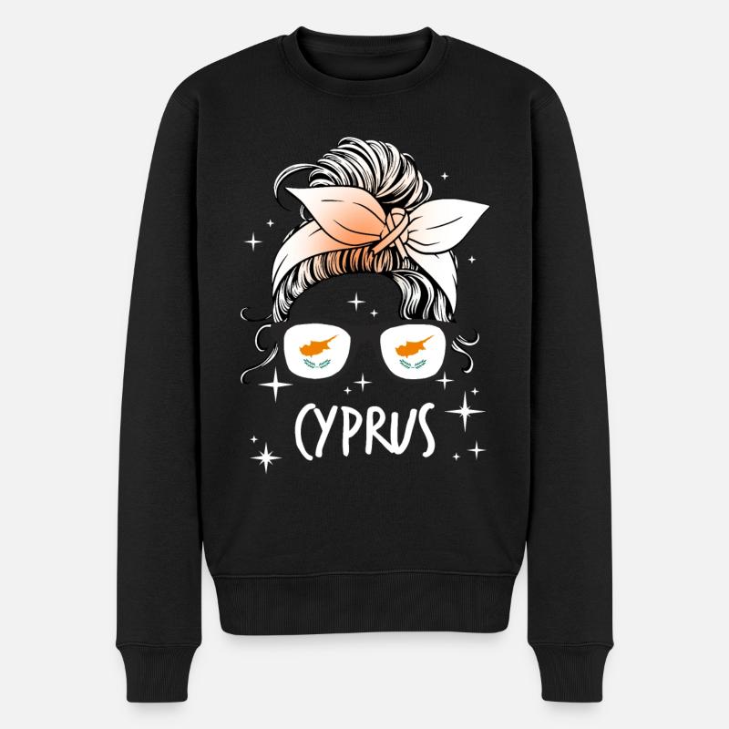 Zypern - Männer Premium Bio Pullover - Schwarz