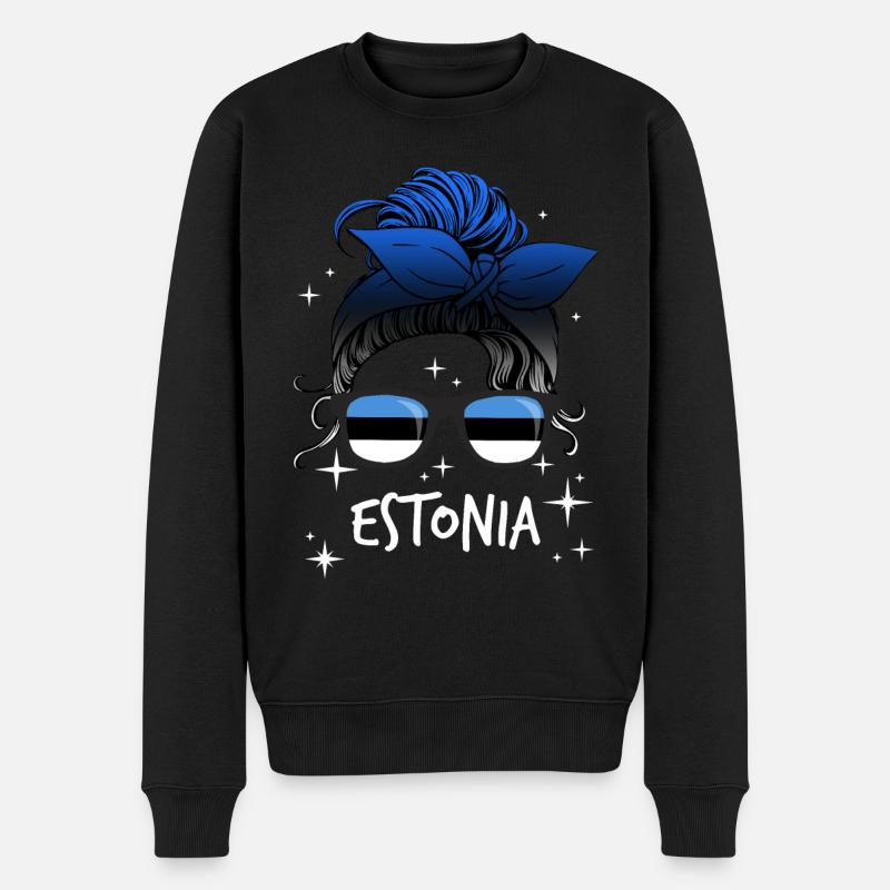 Estonie - Pull Premium bio Homme - noir