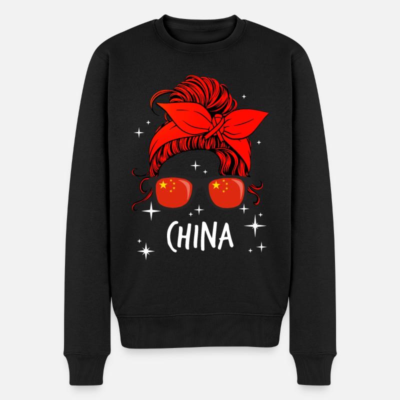 Chine - Pull Premium bio Homme - noir