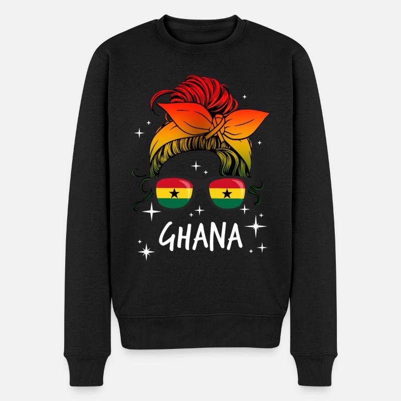 Ghana - Pull Premium bio Homme - noir