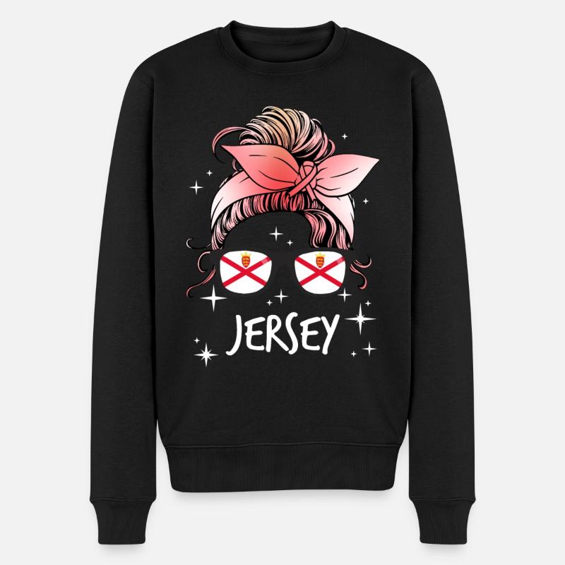 Jersey - Männer Premium Bio Pullover - Schwarz