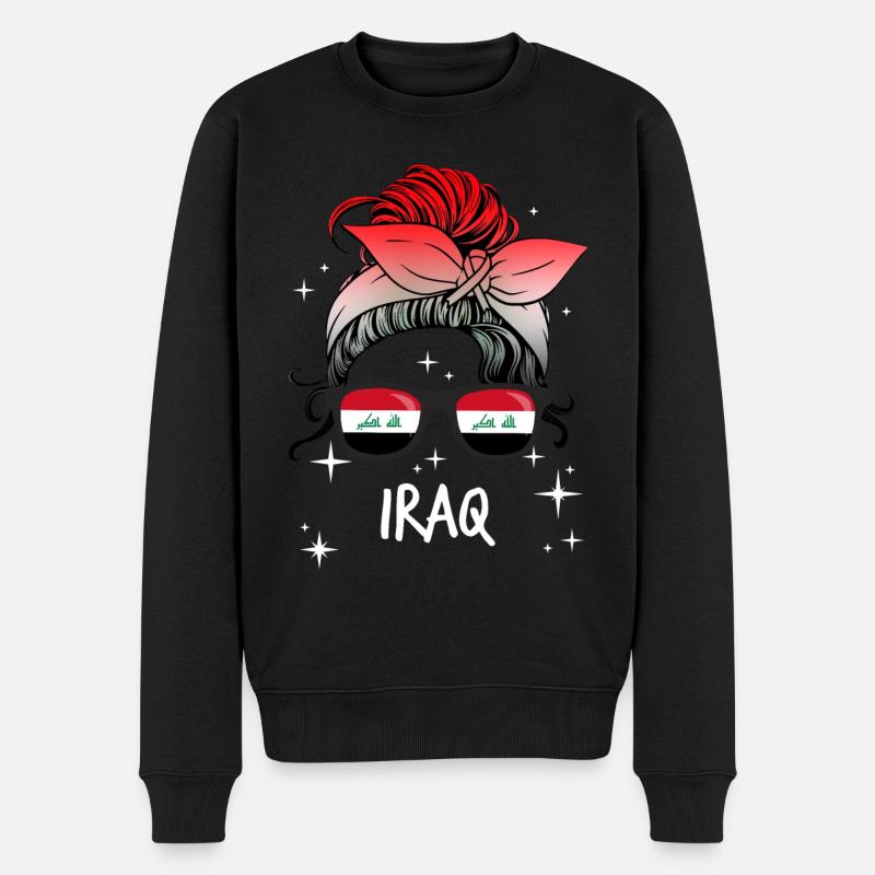 Irak - Pull Premium bio Homme - noir