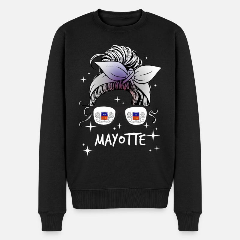 Mayotte - Pull Premium bio Homme - noir